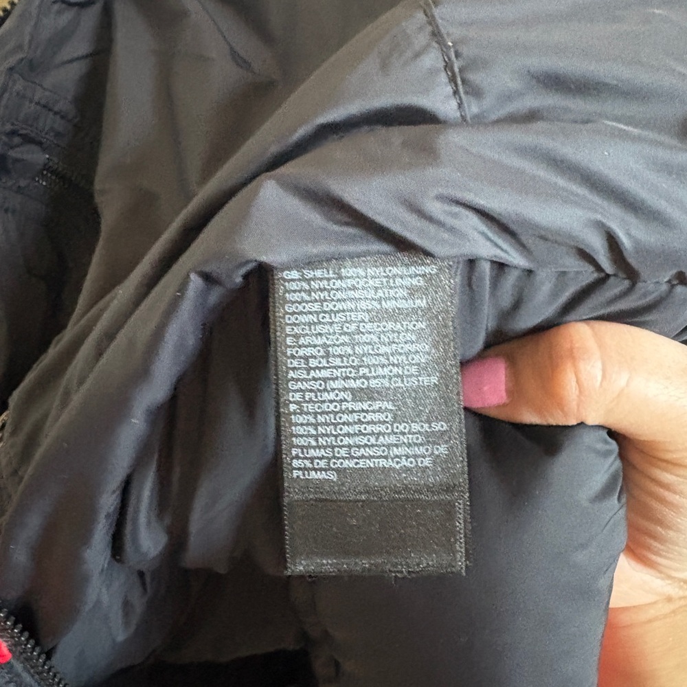 The North Face Red and Black Puffer 1996 Retro Nuptse Vest - Picture 6 of 7